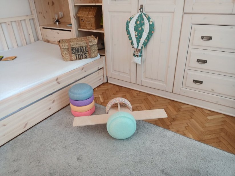 Balancing rocker for Stapelstein stones