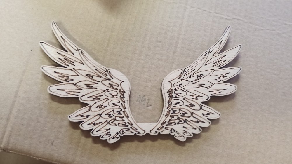 Wooden wings for a macrame - In stock