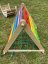 Trojboký trojúhelník Piklerové - Povrchová úprava houpačky a trojúhelník: Barevné příčky a lakované bočnice