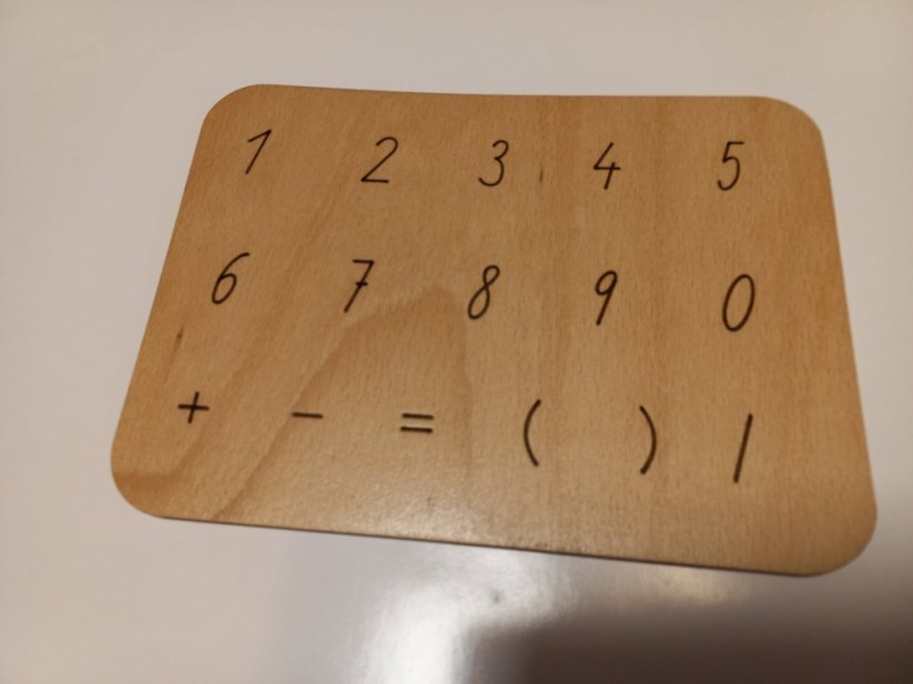 Pads for writing practice - Plates: Digits without arrow
