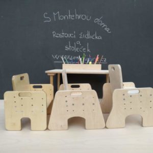 Rostoucí židlička - Barvy - Růžová světlá pastel
