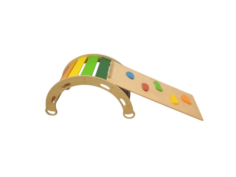 Oboustranné prkno s chyty k montessori houpačce